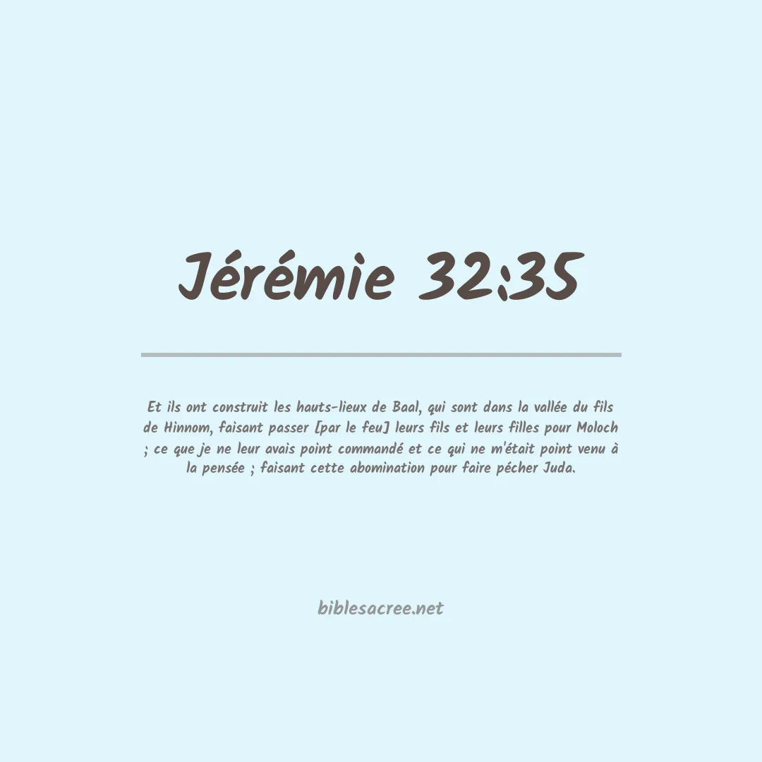 Jérémie - 32:35