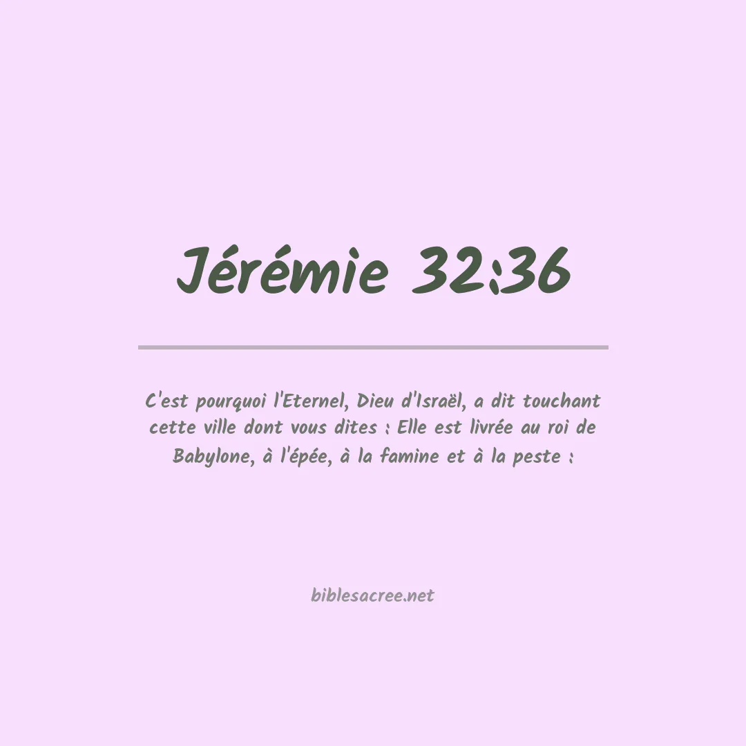 Jérémie - 32:36