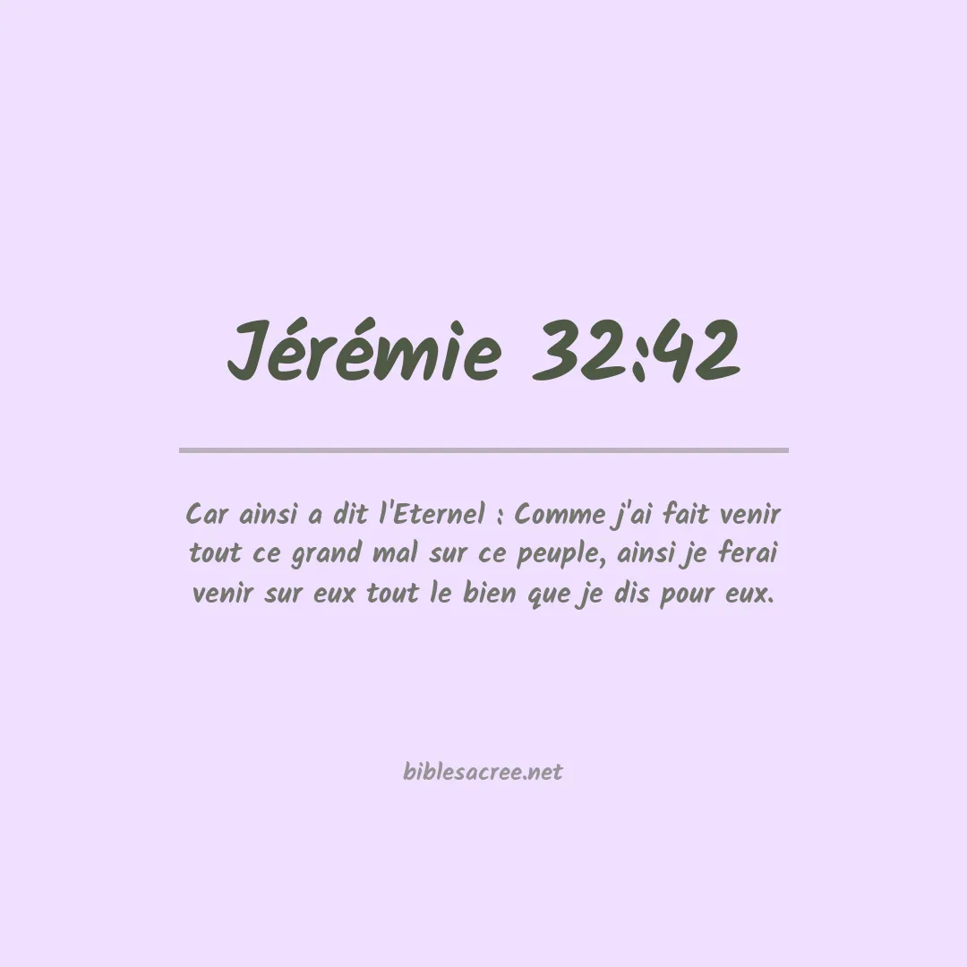 Jérémie - 32:42