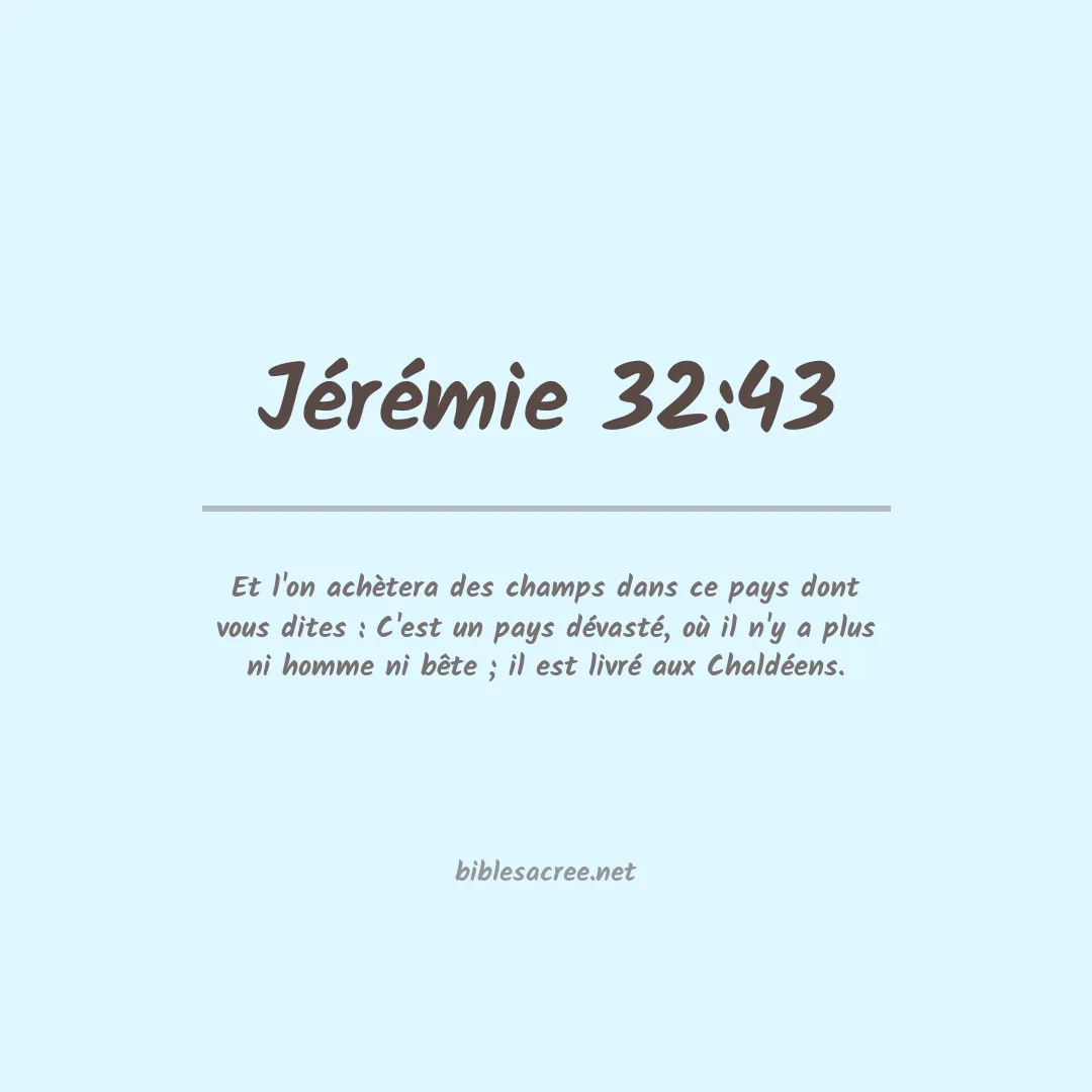 Jérémie - 32:43