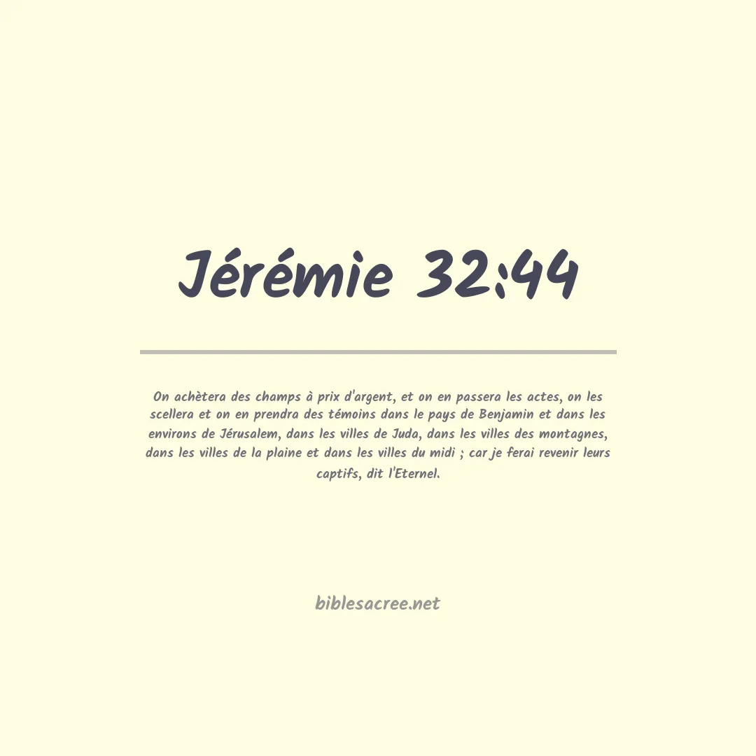 Jérémie - 32:44