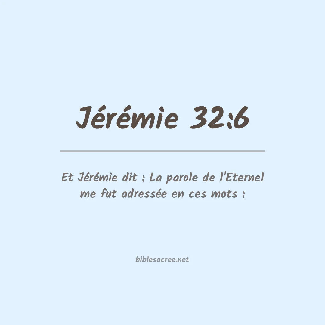 Jérémie - 32:6