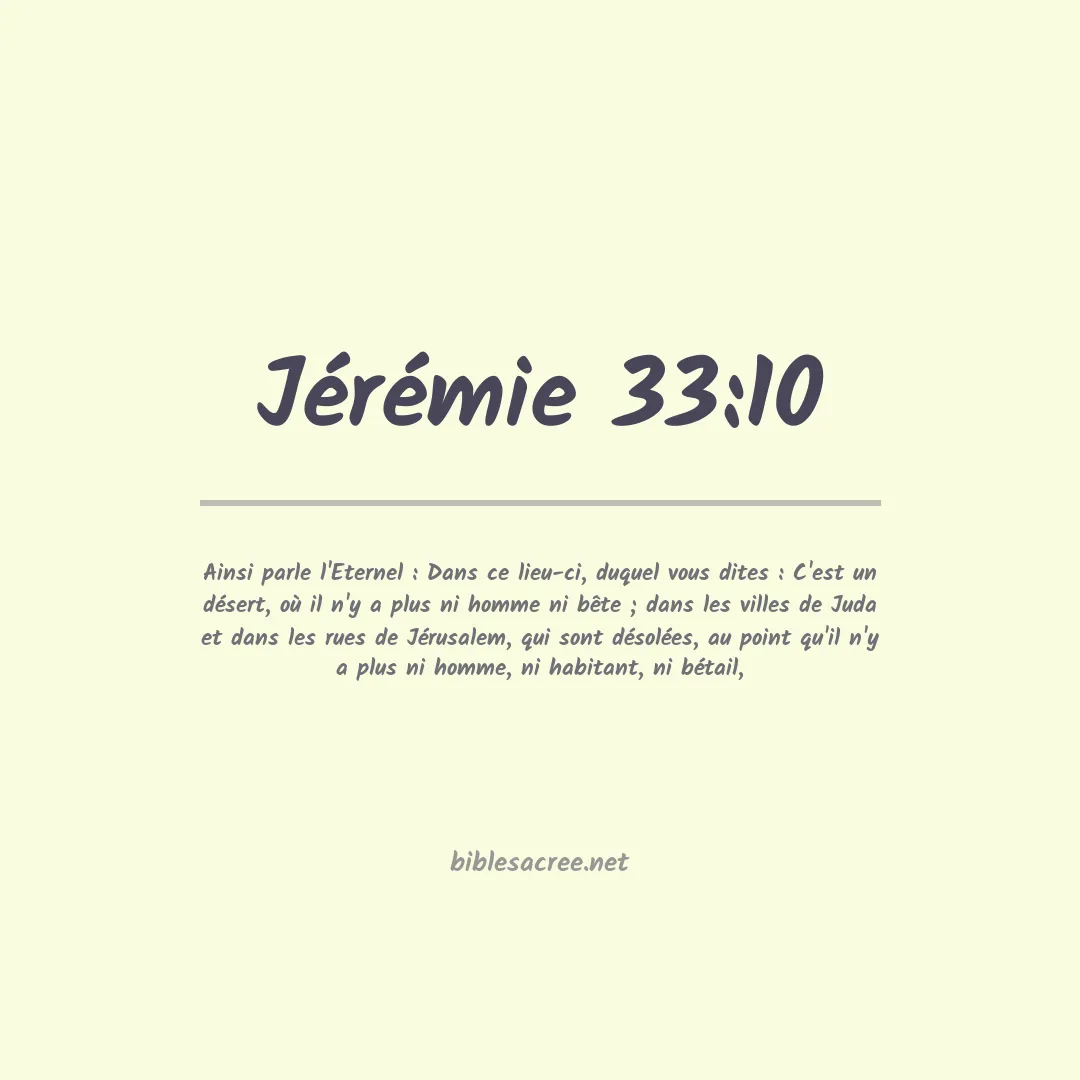 Jérémie - 33:10