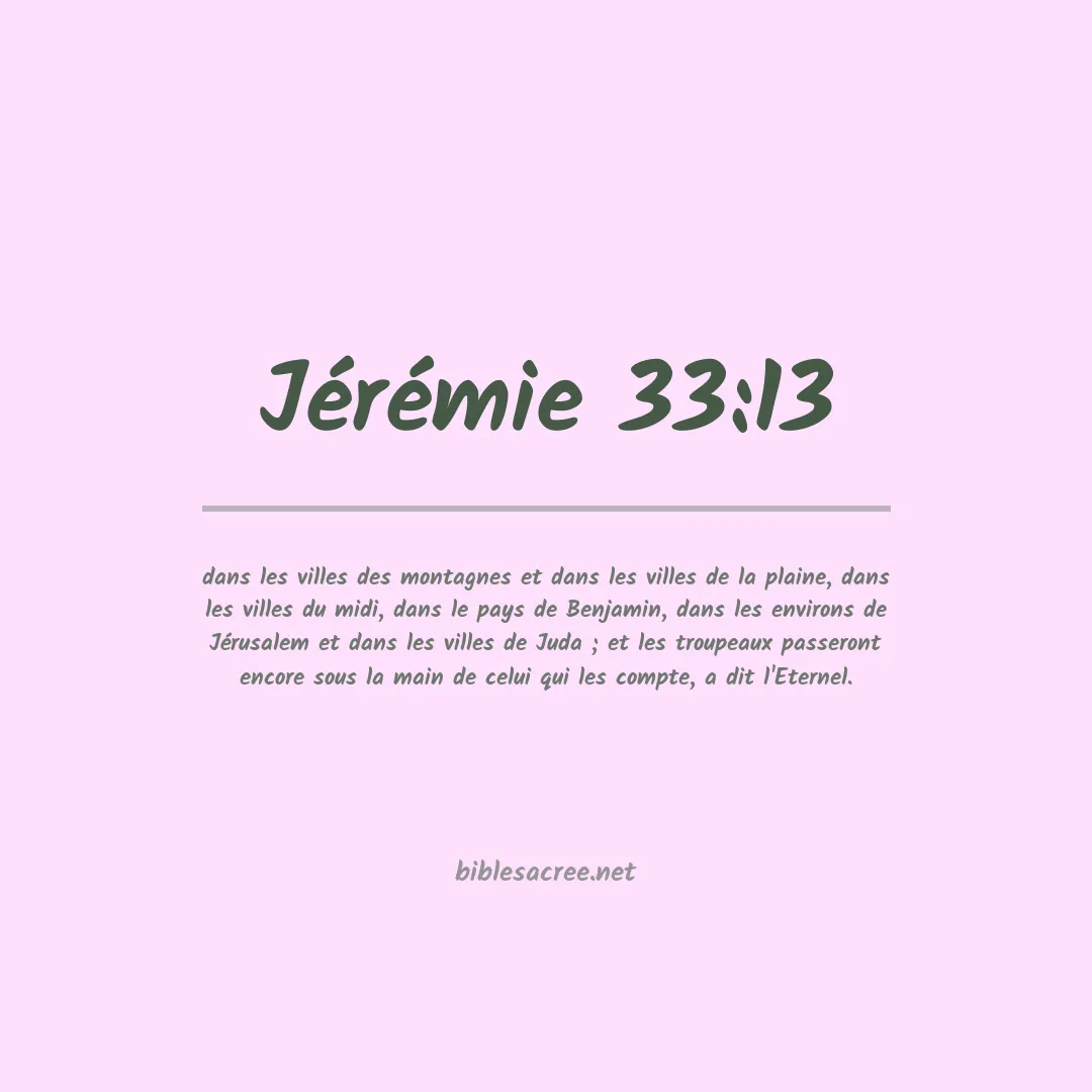 Jérémie - 33:13