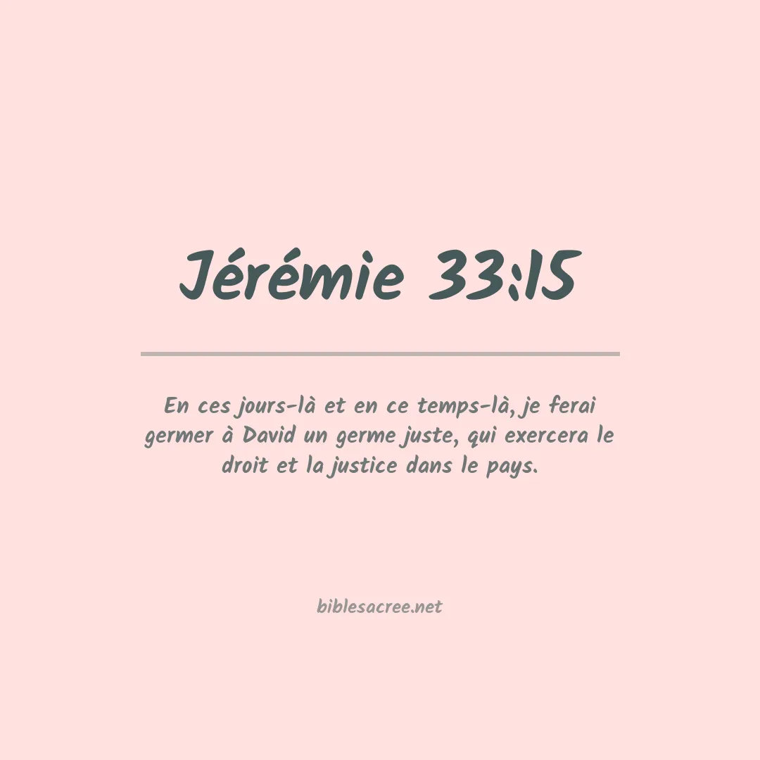 Jérémie - 33:15