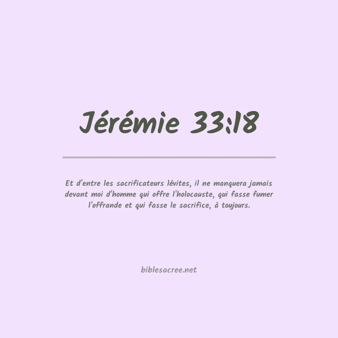 Jérémie - 33:18