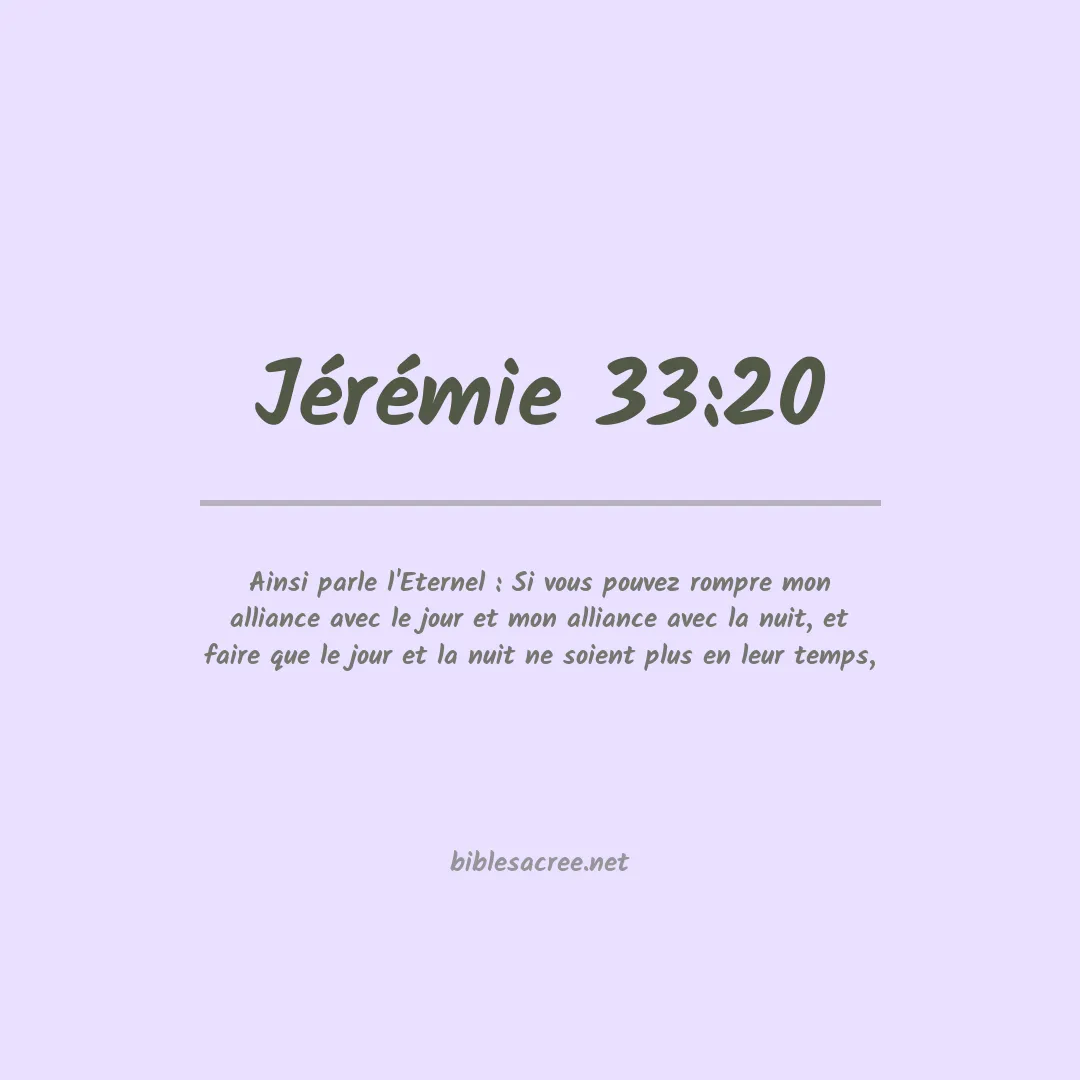 Jérémie - 33:20