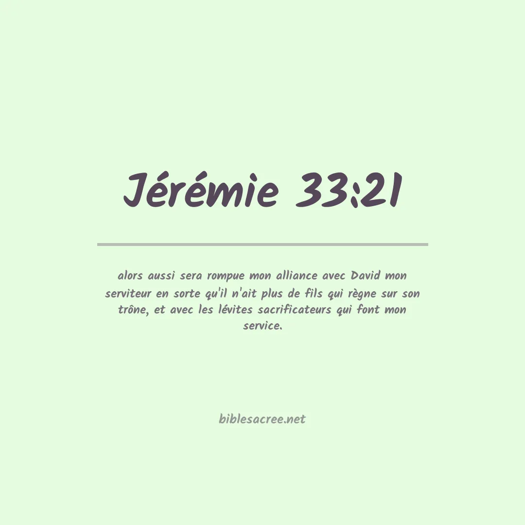 Jérémie - 33:21