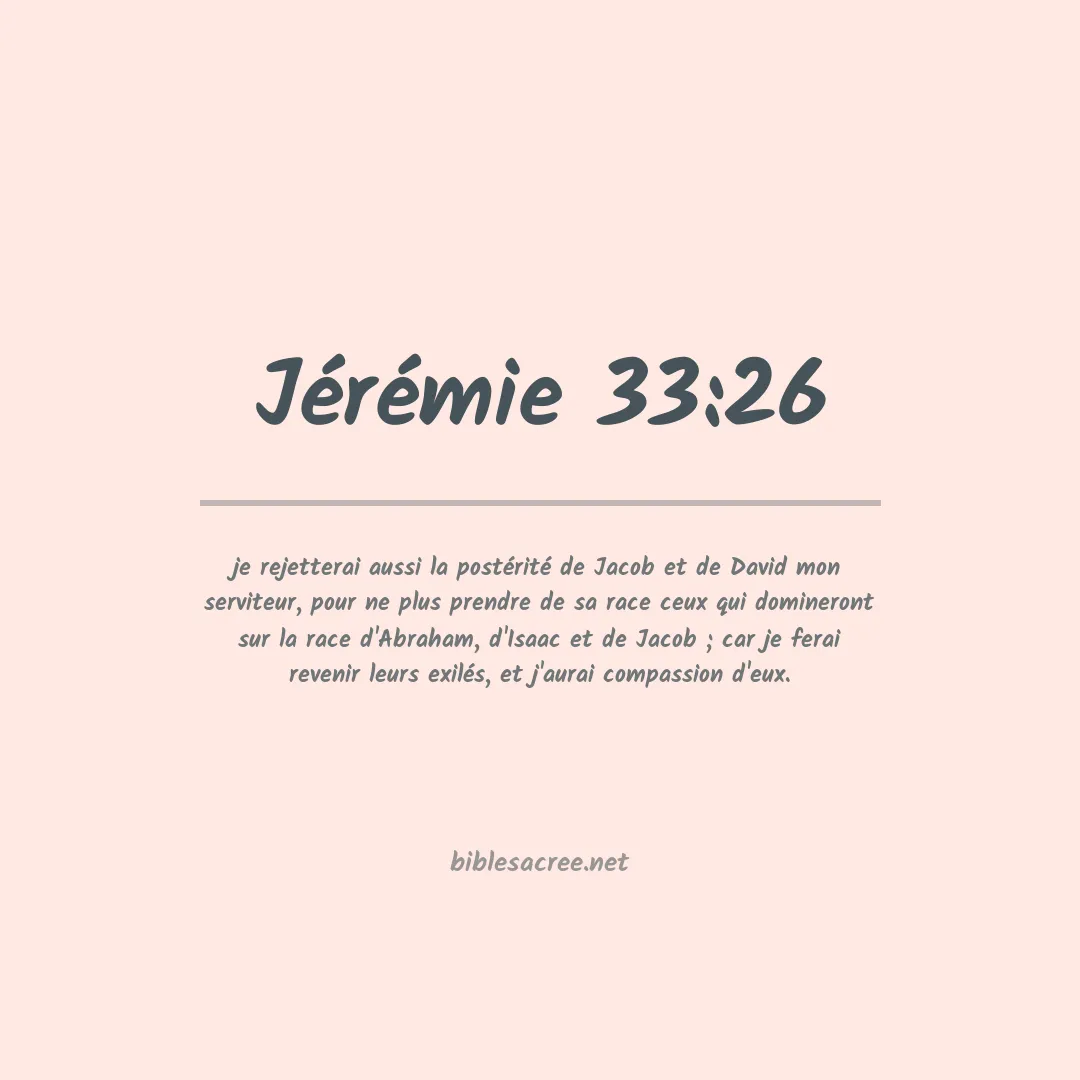 Jérémie - 33:26