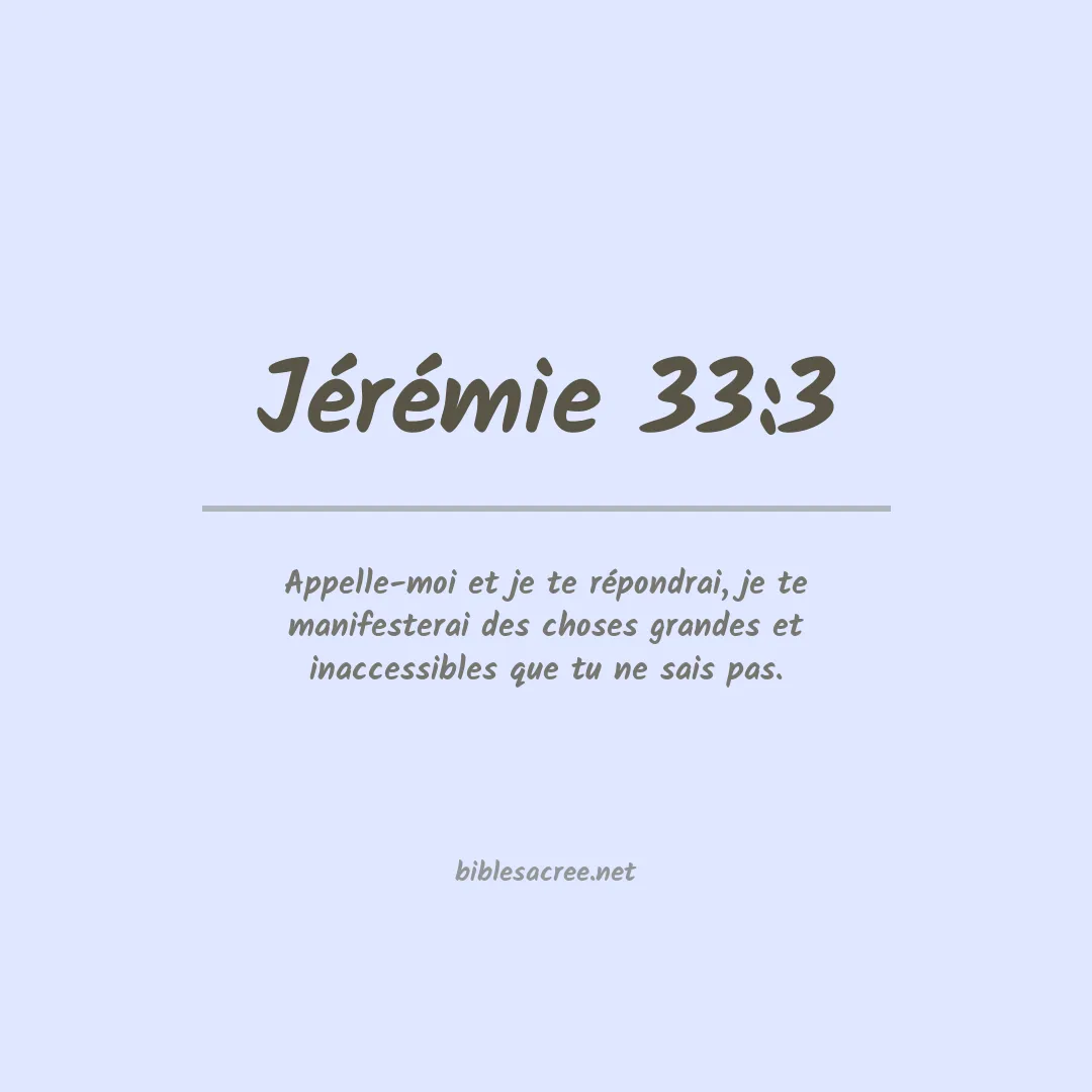 Jérémie - 33:3