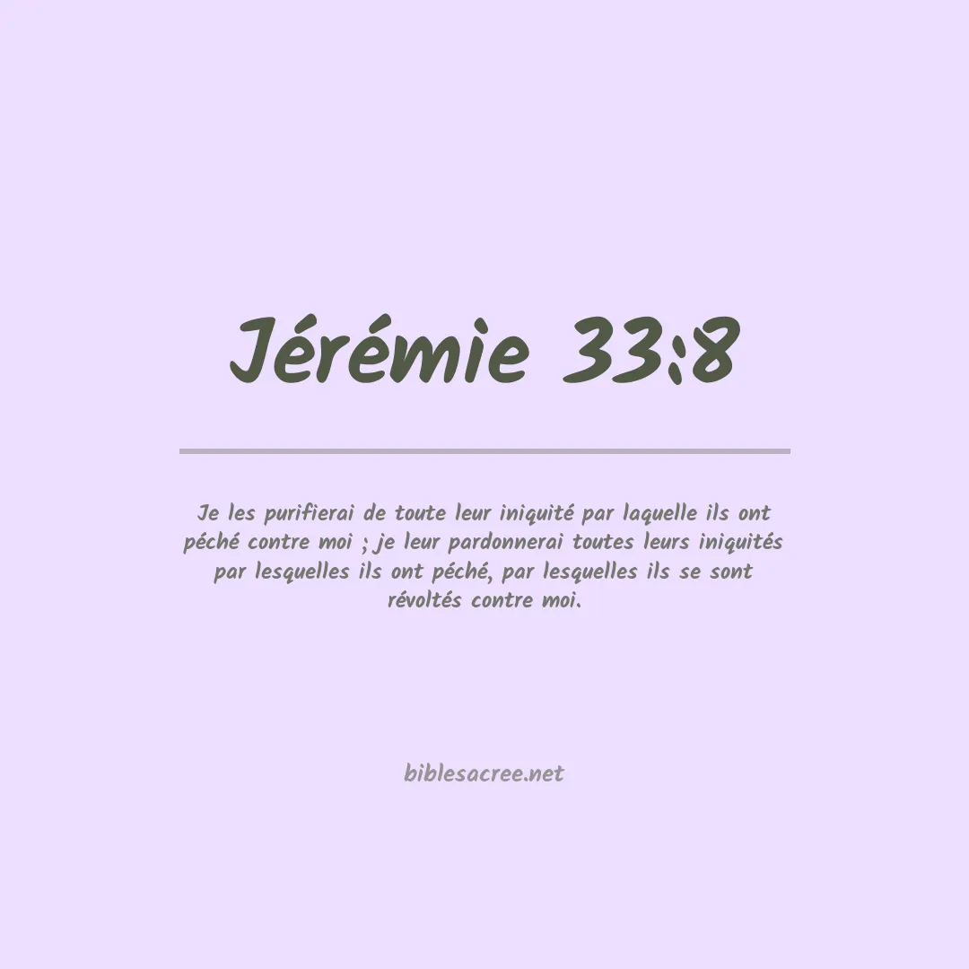 Jérémie - 33:8