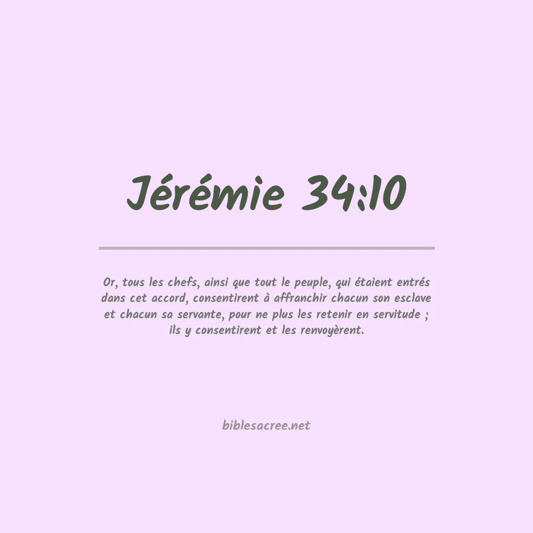 Jérémie - 34:10
