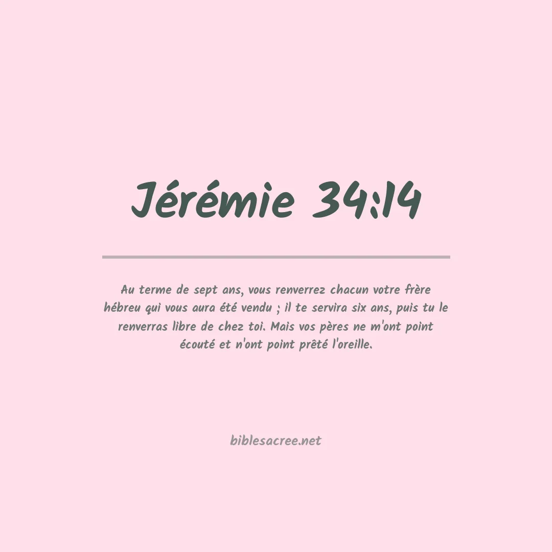Jérémie - 34:14