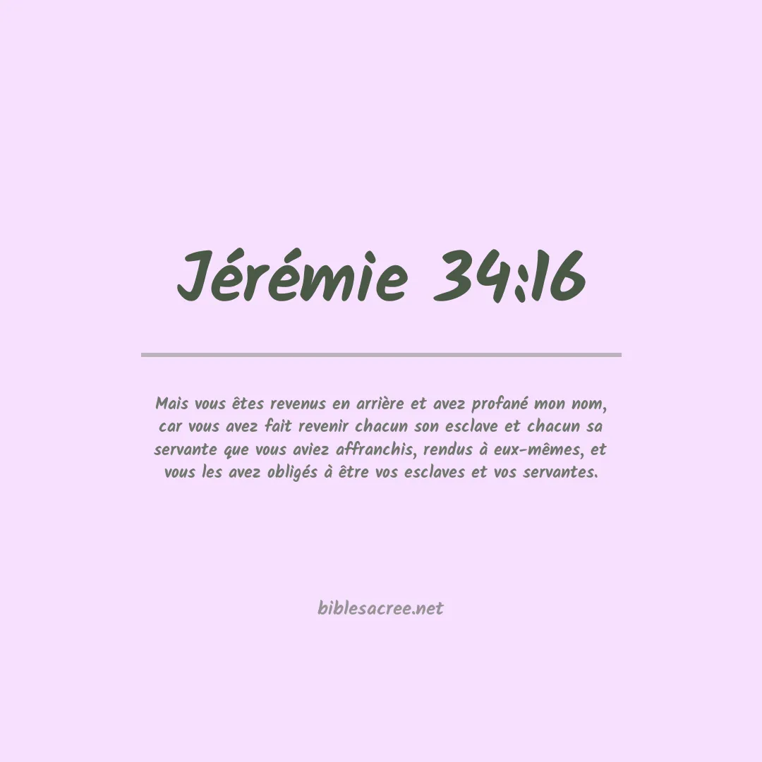 Jérémie - 34:16