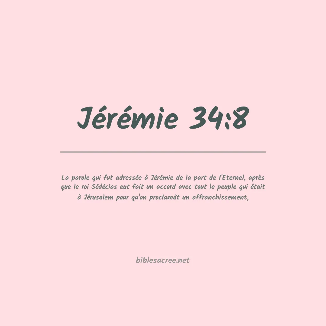 Jérémie - 34:8