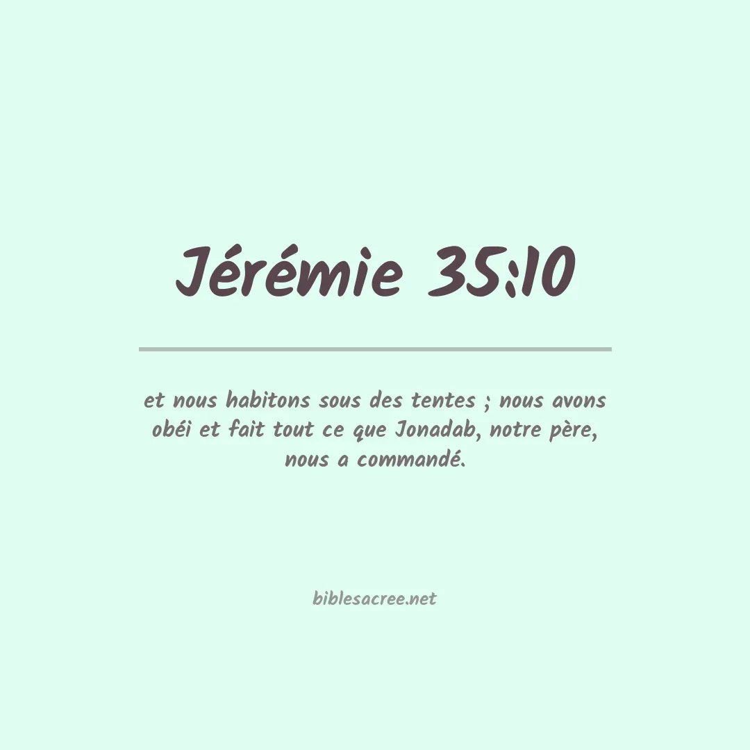 Jérémie - 35:10