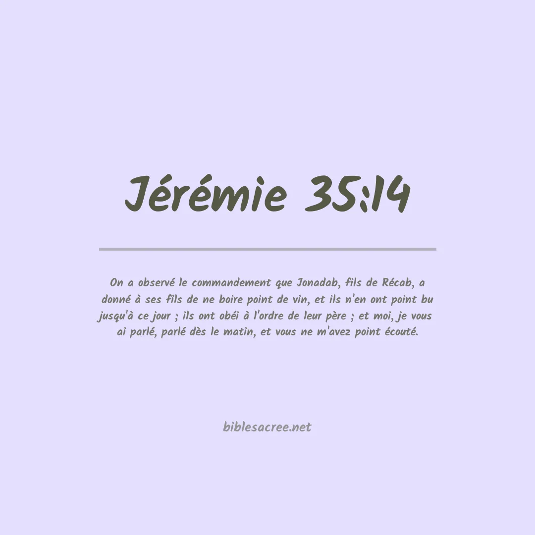 Jérémie - 35:14