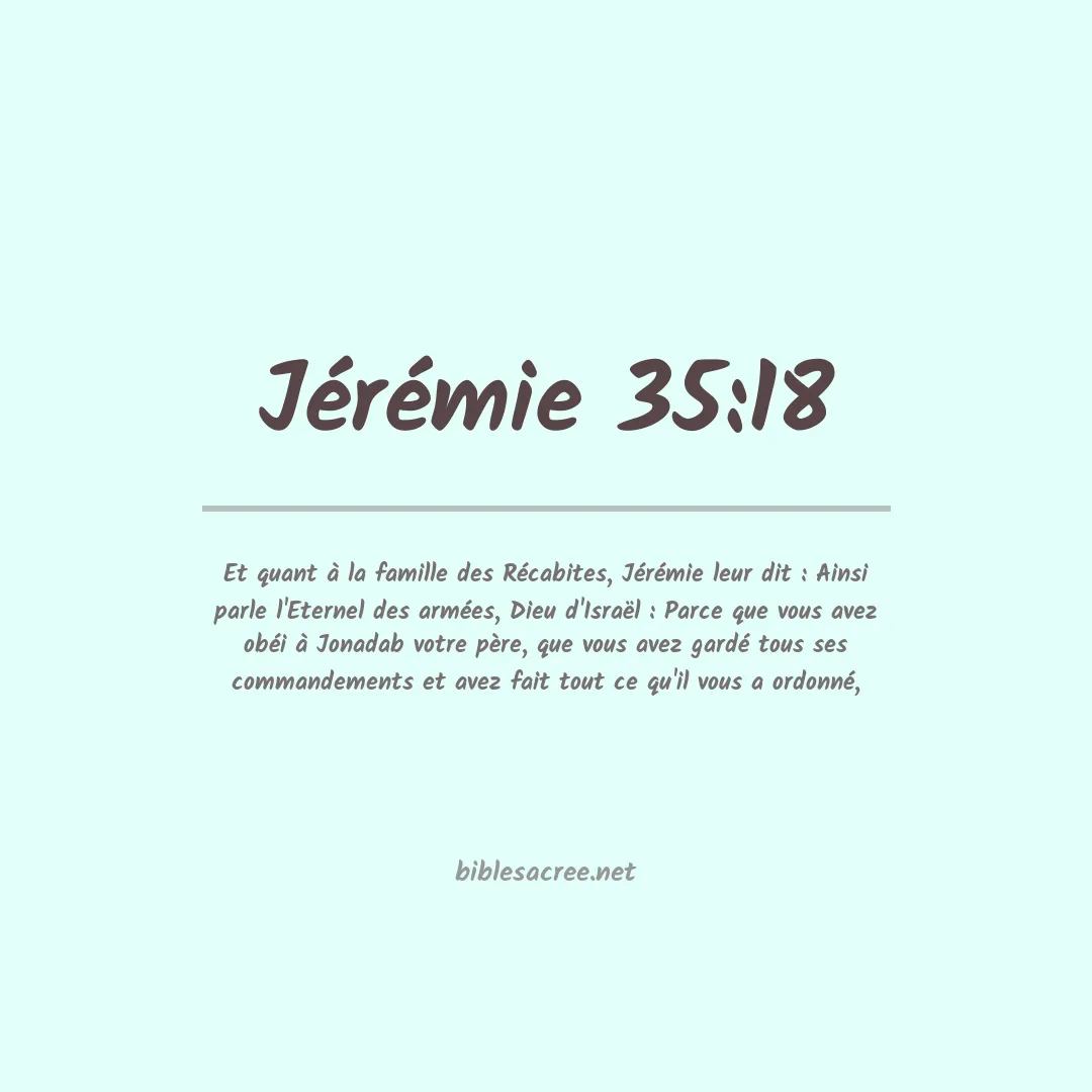 Jérémie - 35:18