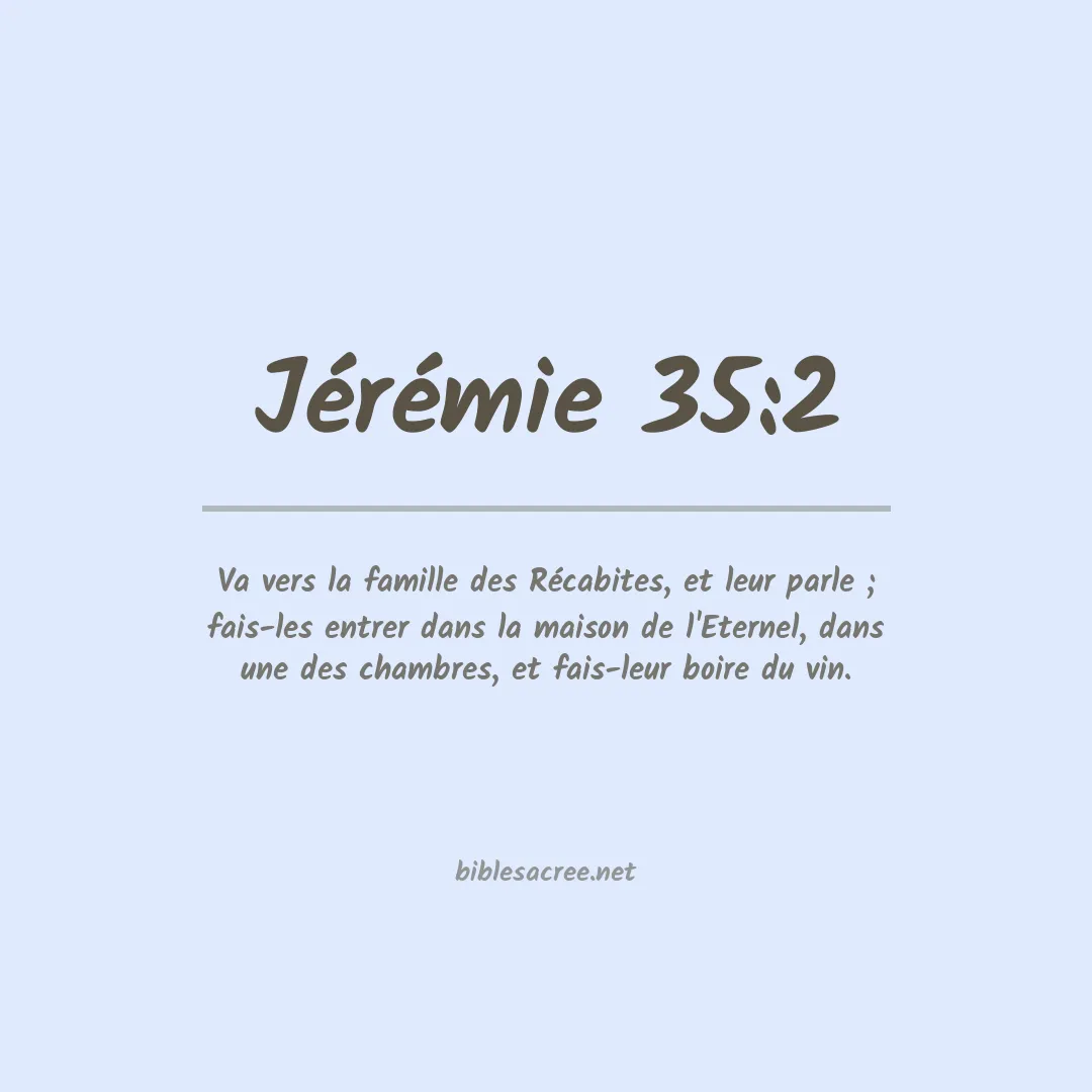 Jérémie - 35:2