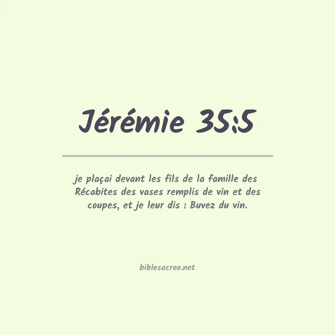 Jérémie - 35:5