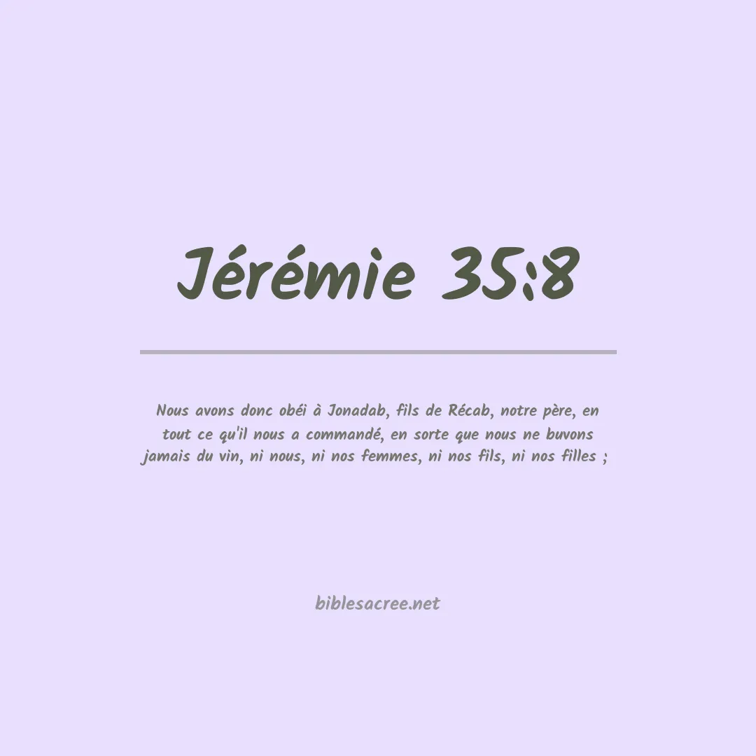 Jérémie - 35:8