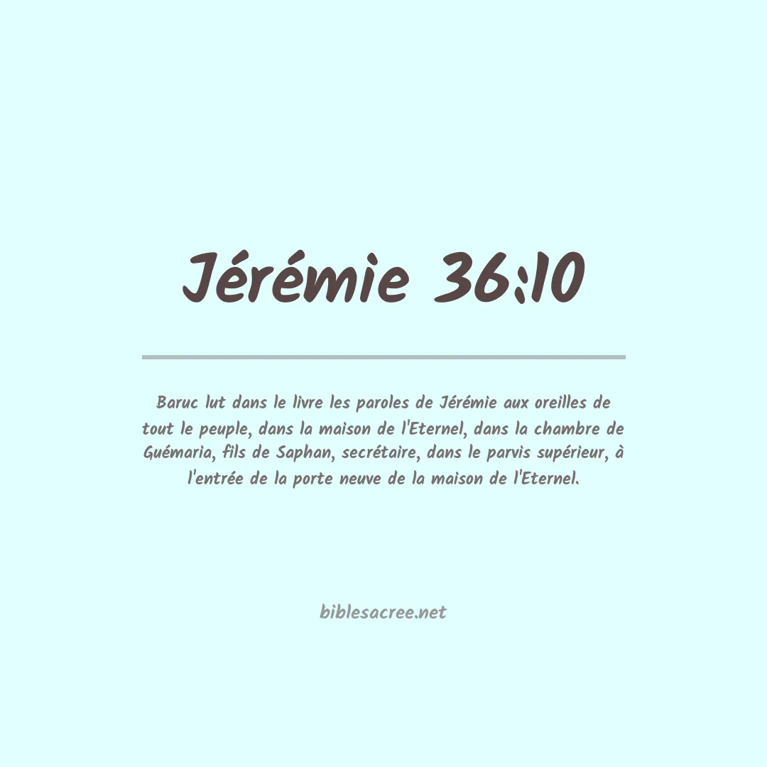 Jérémie - 36:10