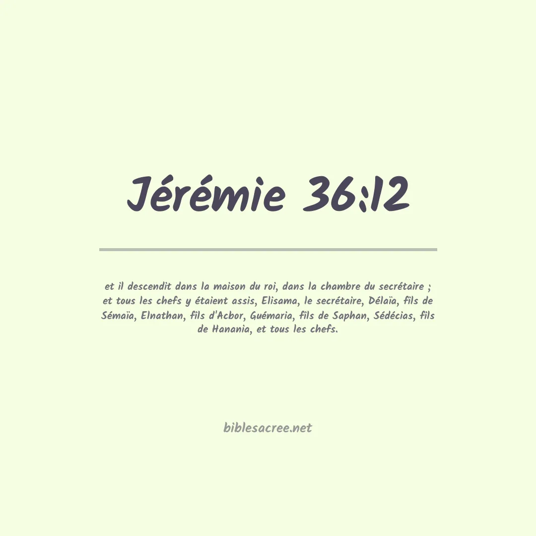 Jérémie - 36:12