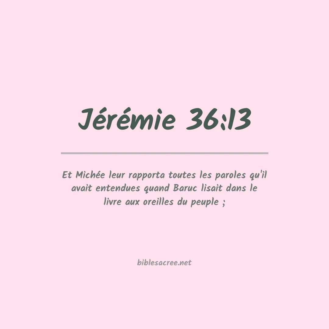 Jérémie - 36:13