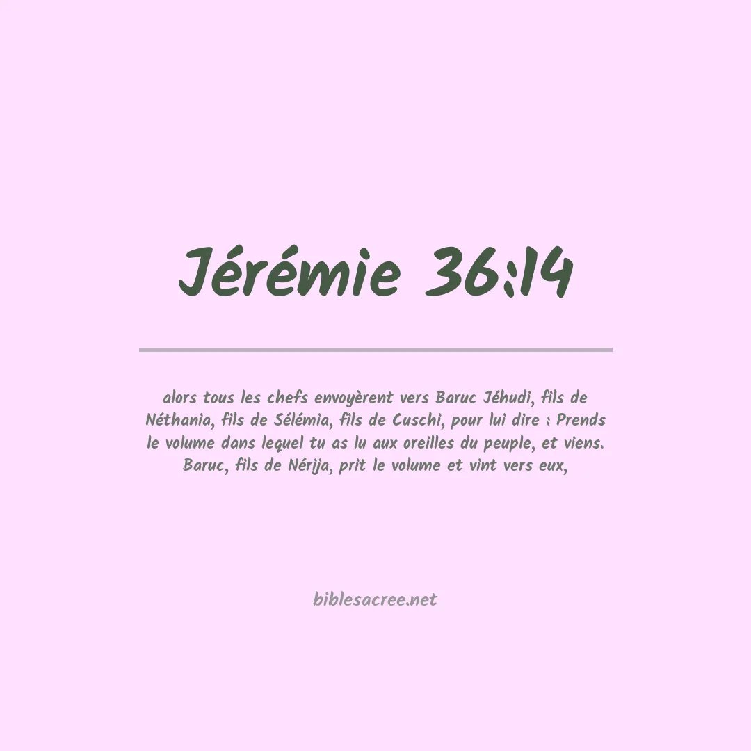 Jérémie - 36:14