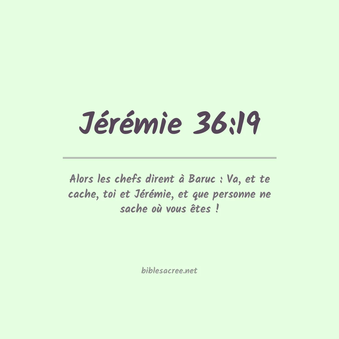 Jérémie - 36:19