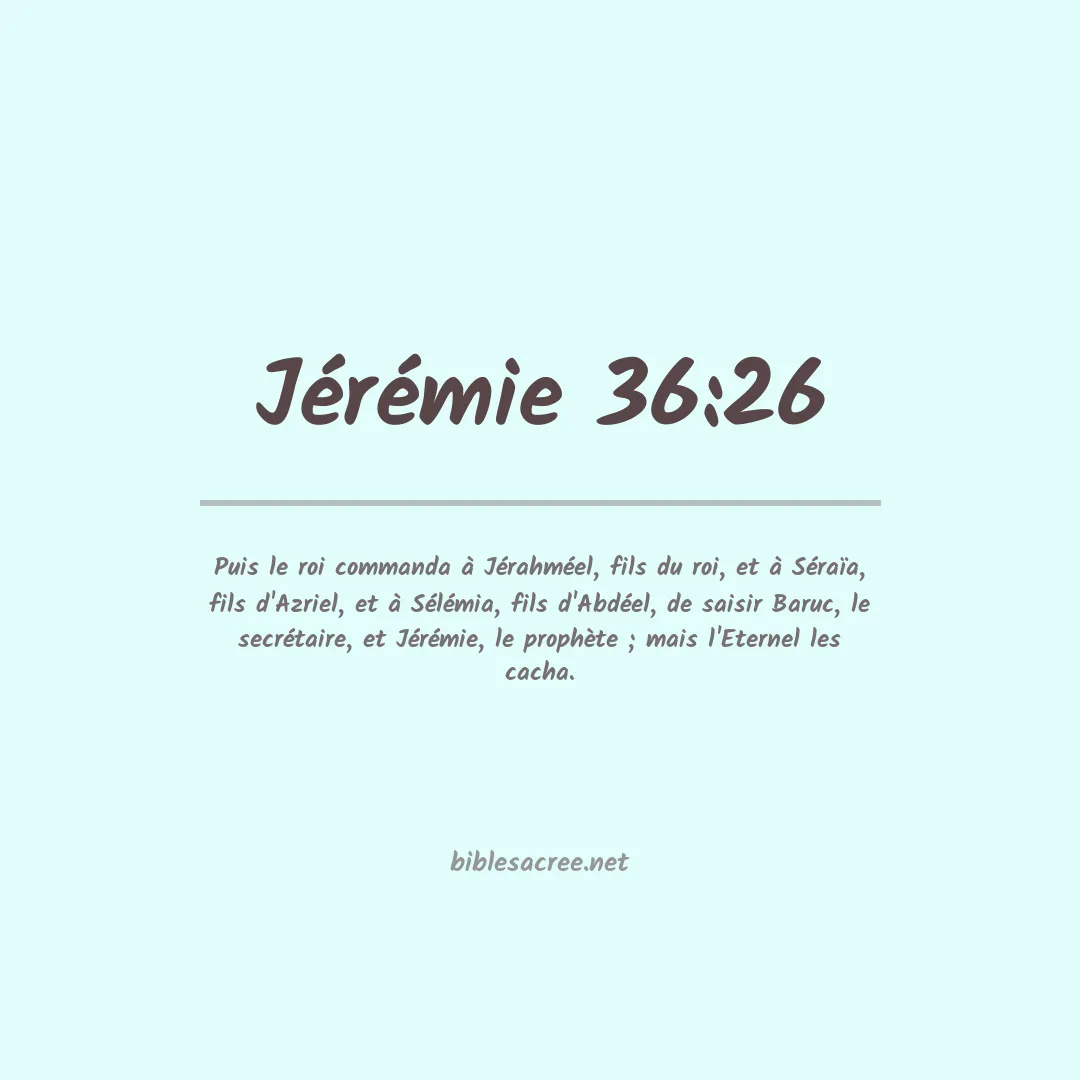 Jérémie - 36:26