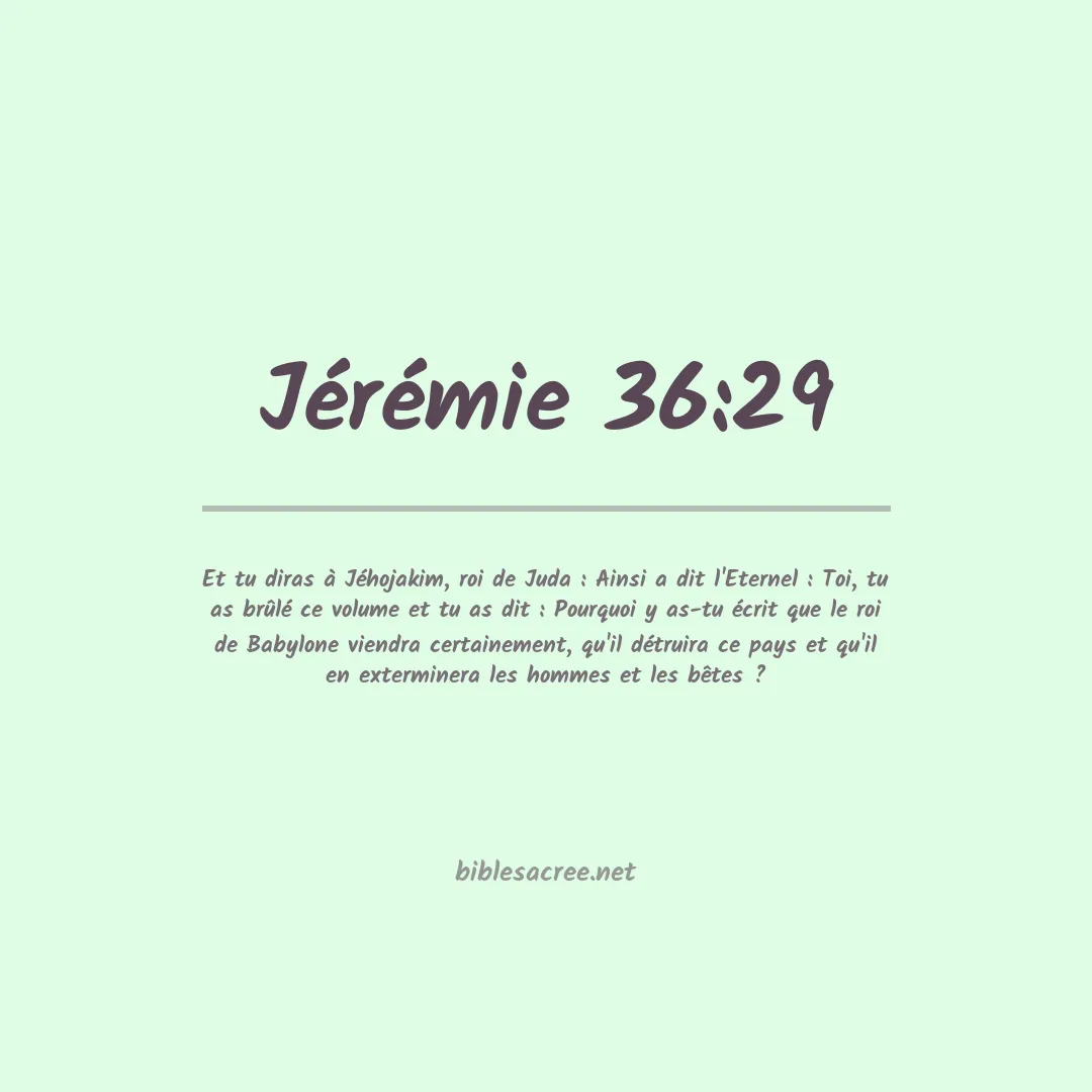 Jérémie - 36:29