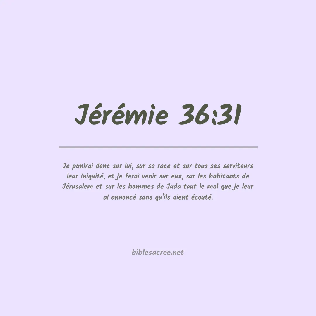Jérémie - 36:31