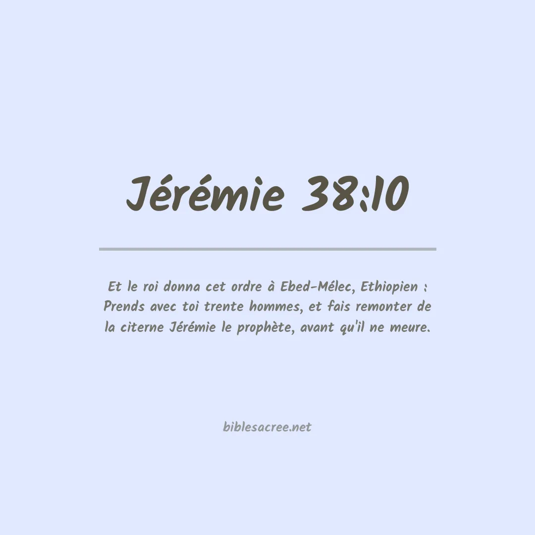 Jérémie - 38:10