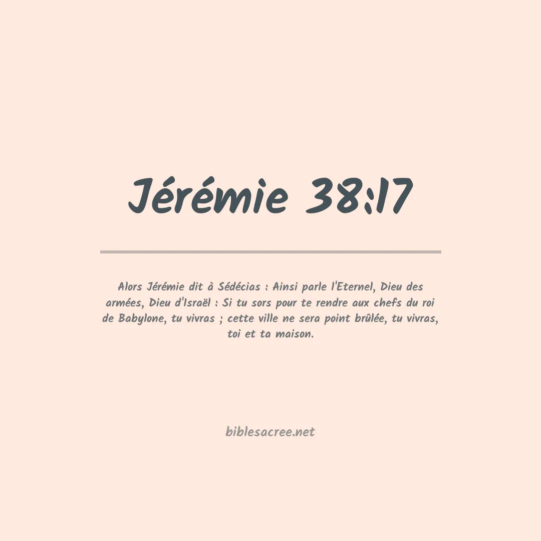 Jérémie - 38:17