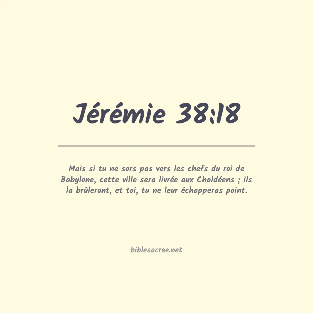 Jérémie - 38:18