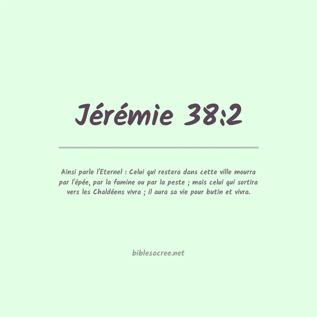Jérémie - 38:2