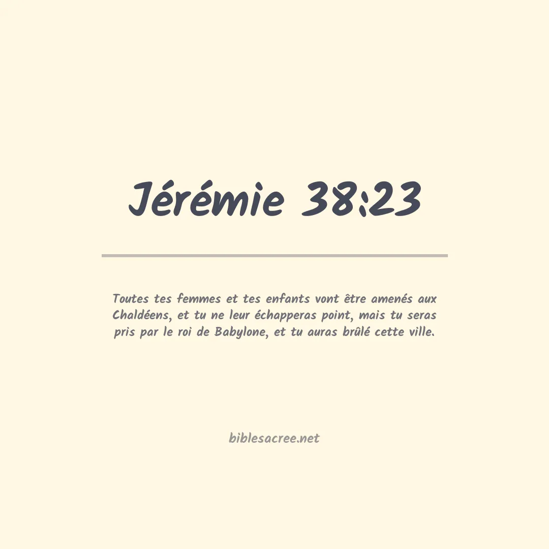 Jérémie - 38:23