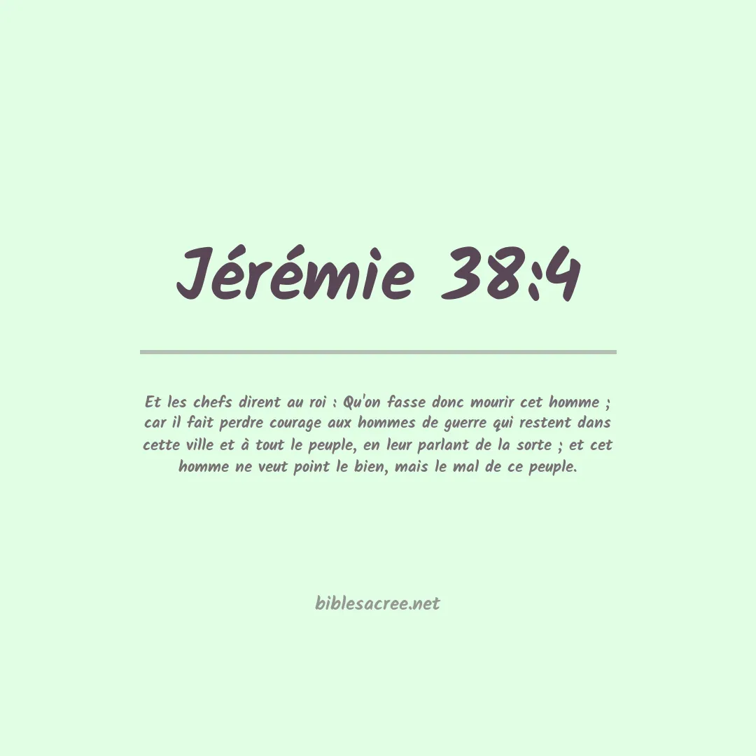 Jérémie - 38:4