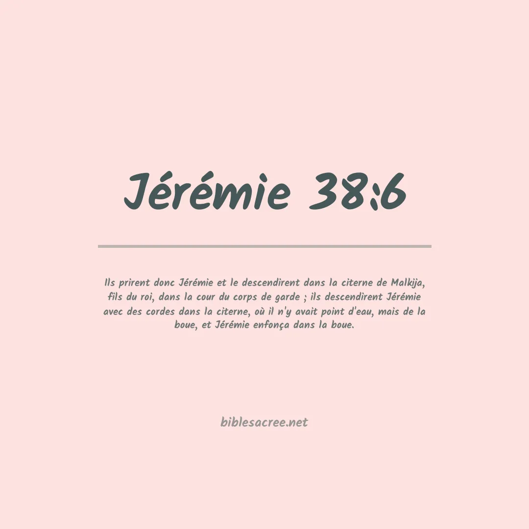 Jérémie - 38:6