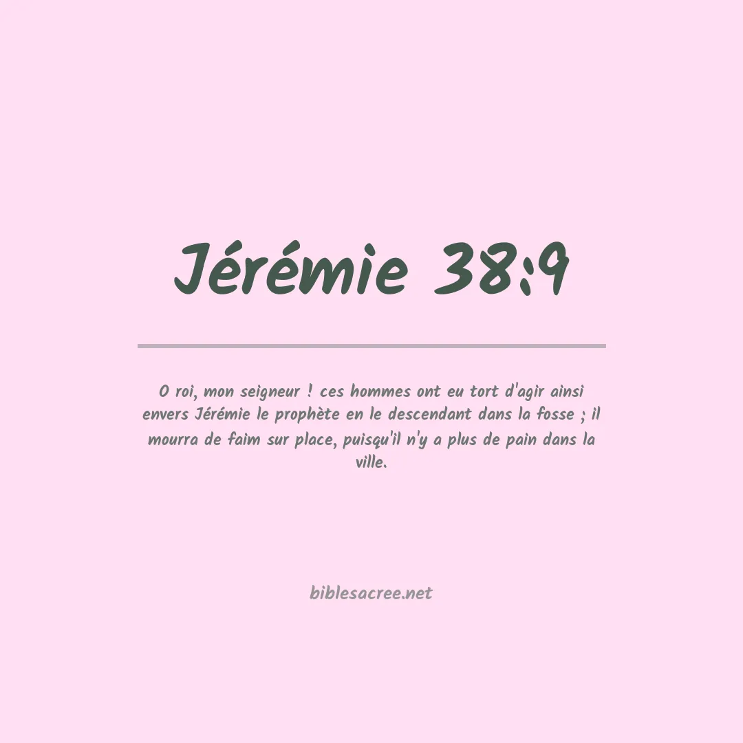 Jérémie - 38:9