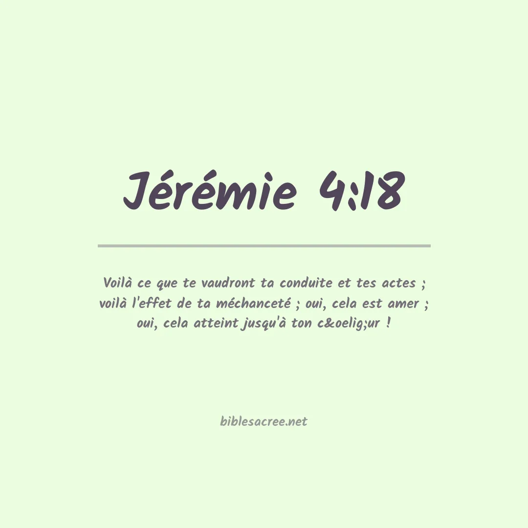 Jérémie - 4:18