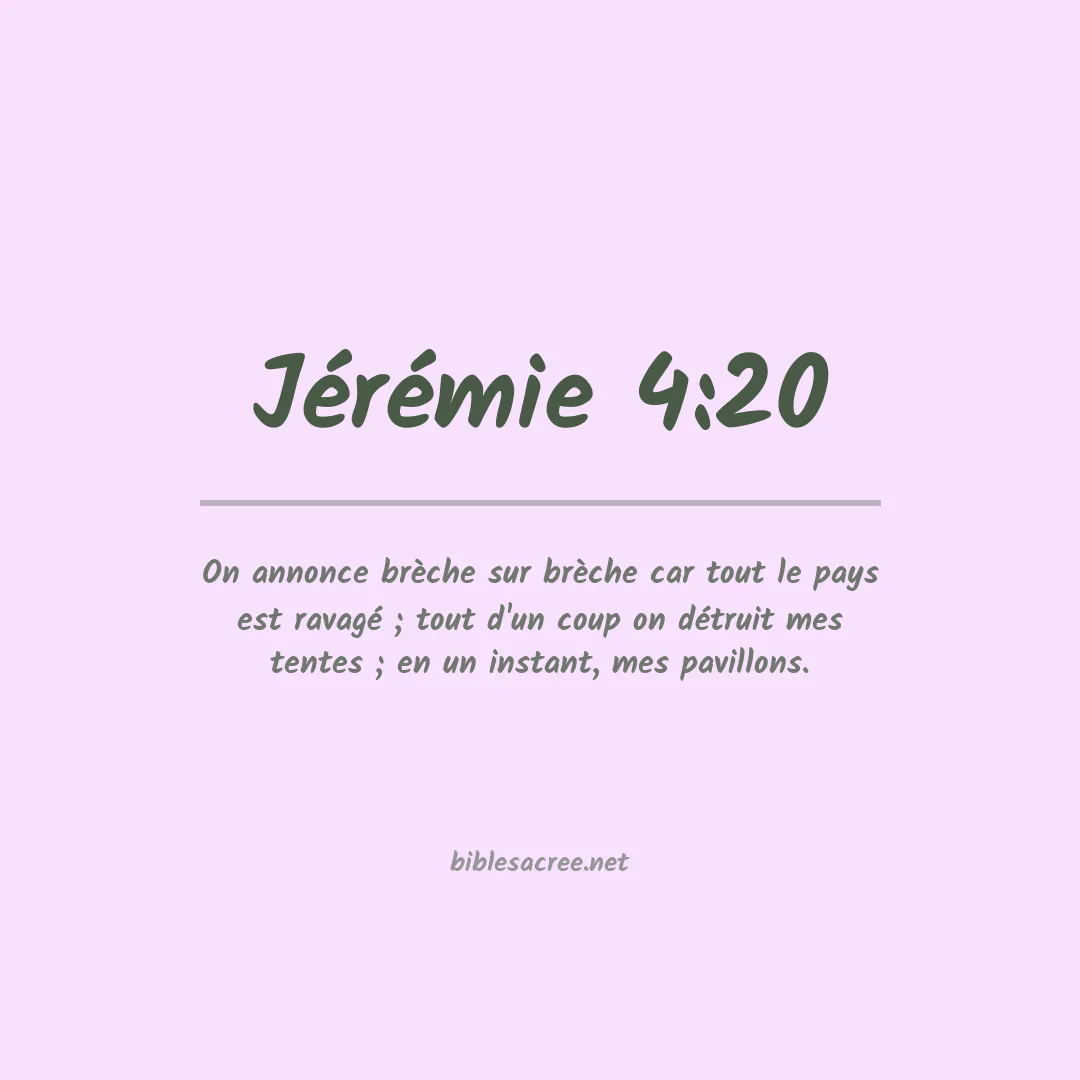 Jérémie - 4:20