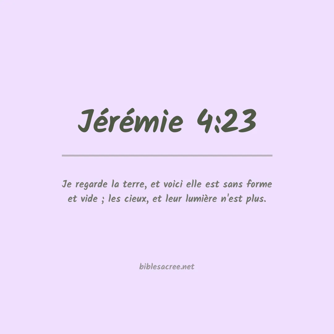 Jérémie - 4:23