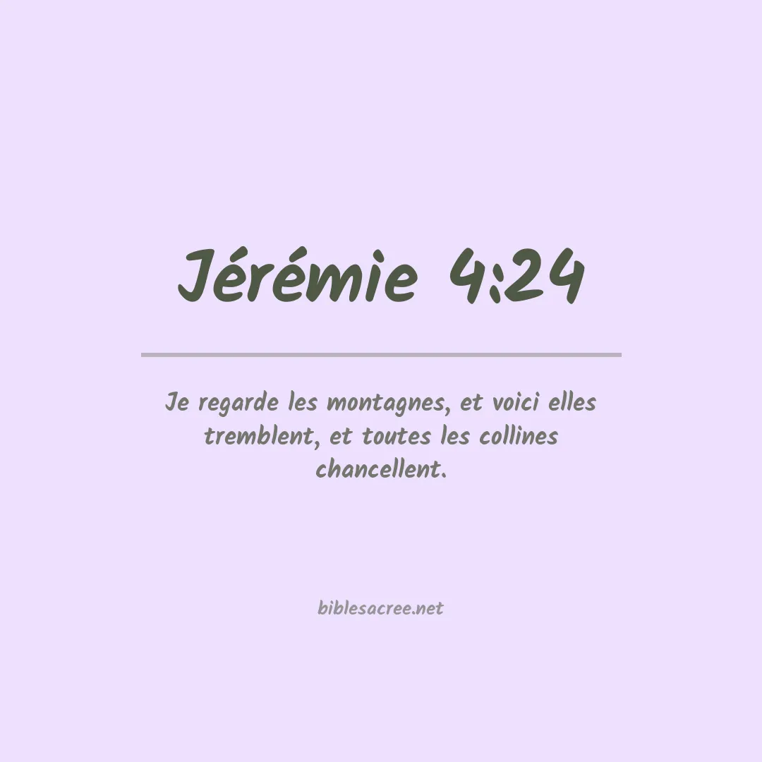 Jérémie - 4:24
