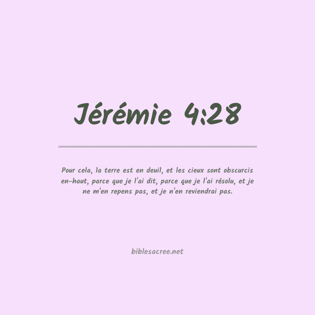 Jérémie - 4:28