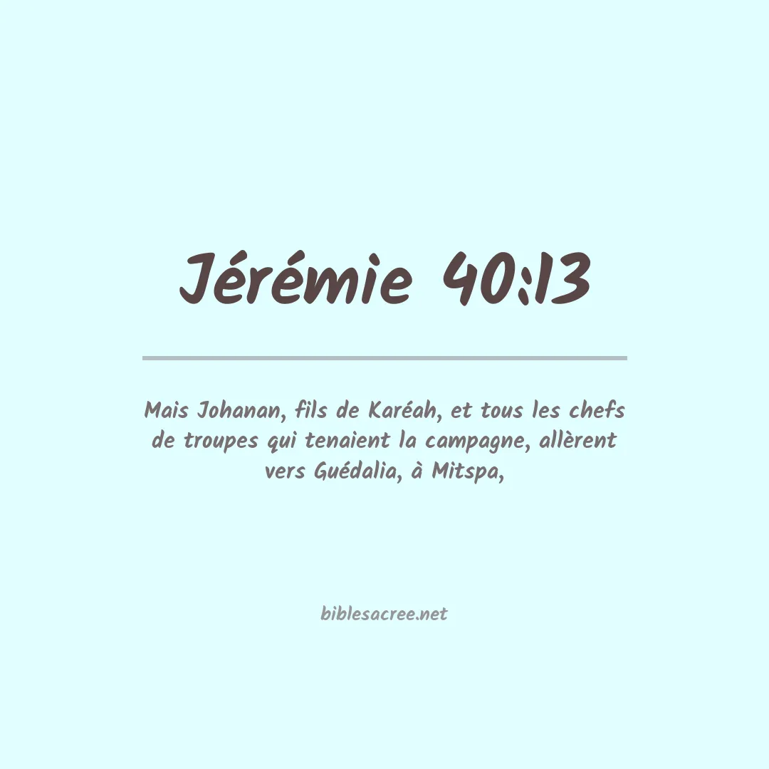 Jérémie - 40:13