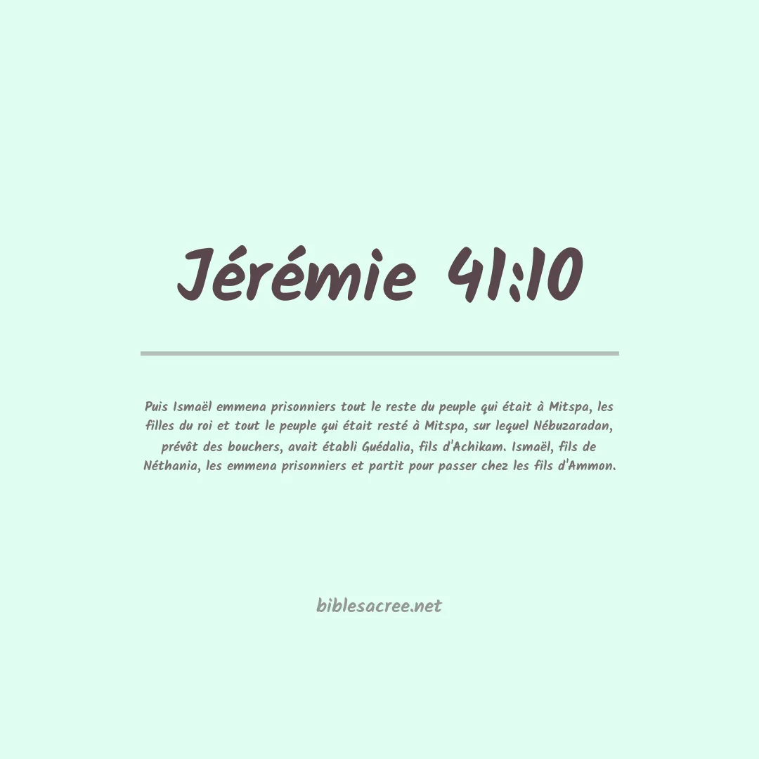 Jérémie - 41:10