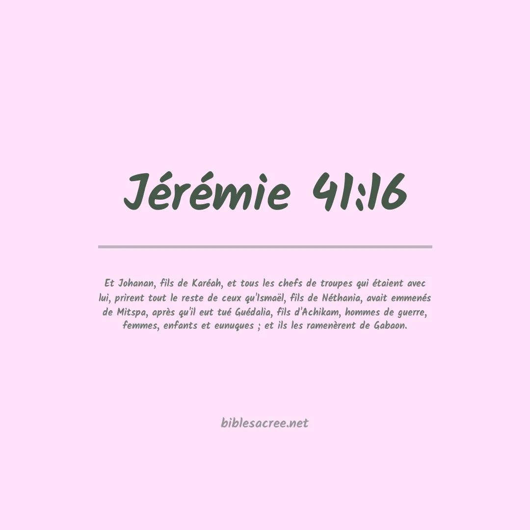 Jérémie - 41:16