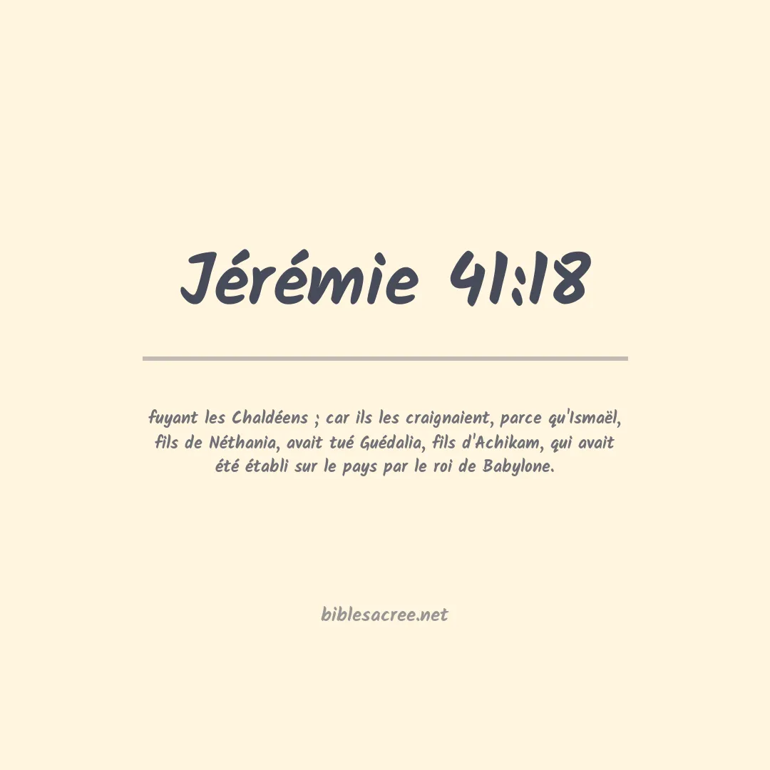Jérémie - 41:18
